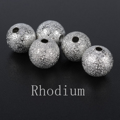 20-100 kom/lot bakrene mat perle s rupom DIY dodaci za nakit Zalihe labavih razmaknica perli za izradu nakita