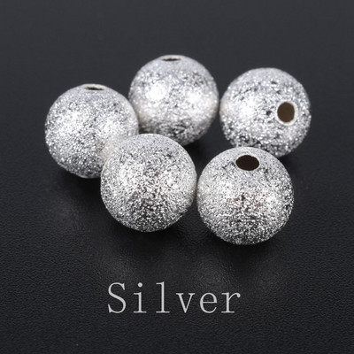 20-100 kom/lot bakrene mat perle s rupom DIY dodaci za nakit Zalihe labavih razmaknica perli za izradu nakita