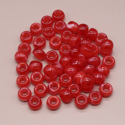 6x9 mm didelės skylės akrilo karoliukai plaukų karoliukai laisvi tarpiniai karoliukai papuošalams gaminti „pasidaryk pats“ papuošalų priedai