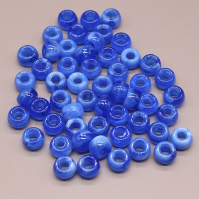 6x9 mm didelės skylės akrilo karoliukai plaukų karoliukai laisvi tarpiniai karoliukai papuošalams gaminti „pasidaryk pats“ papuošalų priedai