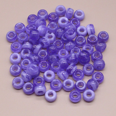 6x9 mm didelės skylės akrilo karoliukai plaukų karoliukai laisvi tarpiniai karoliukai papuošalams gaminti „pasidaryk pats“ papuošalų priedai