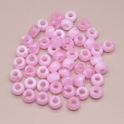 6x9 mm didelės skylės akrilo karoliukai plaukų karoliukai laisvi tarpiniai karoliukai papuošalams gaminti „pasidaryk pats“ papuošalų priedai