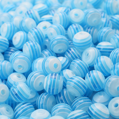 iYOE 50 tk kommid akrüülvaigust triibulised helmed lahtised vahehelmed ehete valmistamiseks käevõru kaelakee meisterdamine lastele ehtetarbed