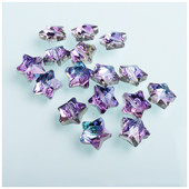 AB värvilised viie tärni kujulised helmed 14 mm kristallhelmed mitmevärvilised lihvitud helmed ehete valmistamiseks kaelakee tarvikud