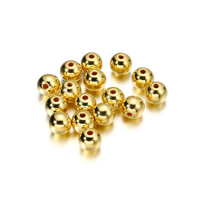 10-1000db/tétel 3-20mm-es egyenes lyukak akril imitáció gyöngy bézs karkötő kerek gyöngyök barkácsolás kézműves ékszer készítési kellékekhez