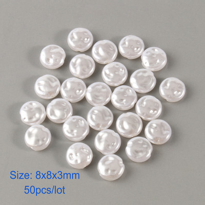 White Star Love Heart Beads Imitation Pearls Μπαρόκ ακρυλικές χάντρες για κοσμήματα Κατασκευάζοντας Loose Spacer Beads Βραχιόλι κολιέ DIY