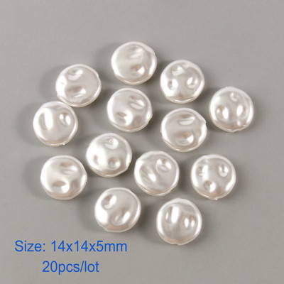 White Star Love Heart Beads Imitation Pearls Μπαρόκ ακρυλικές χάντρες για κοσμήματα Κατασκευάζοντας Loose Spacer Beads Βραχιόλι κολιέ DIY