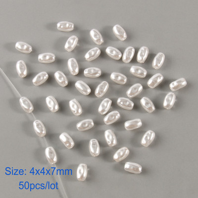 White Star Love Heart Beads Imitation Pearls Μπαρόκ ακρυλικές χάντρες για κοσμήματα Κατασκευάζοντας Loose Spacer Beads Βραχιόλι κολιέ DIY