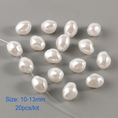 White Star Love Heart Beads Imitation Pearls Μπαρόκ ακρυλικές χάντρες για κοσμήματα Κατασκευάζοντας Loose Spacer Beads Βραχιόλι κολιέ DIY