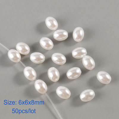White Star Love Heart Beads Imitation Pearls Μπαρόκ ακρυλικές χάντρες για κοσμήματα Κατασκευάζοντας Loose Spacer Beads Βραχιόλι κολιέ DIY
