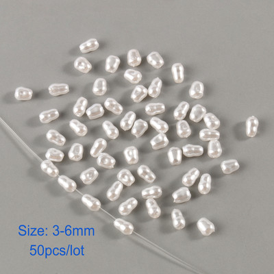 White Star Love Heart Beads Imitation Pearls Μπαρόκ ακρυλικές χάντρες για κοσμήματα Κατασκευάζοντας Loose Spacer Beads Βραχιόλι κολιέ DIY