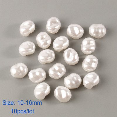 White Star Love Heart Beads Imitation Pearls Μπαρόκ ακρυλικές χάντρες για κοσμήματα Κατασκευάζοντας Loose Spacer Beads Βραχιόλι κολιέ DIY