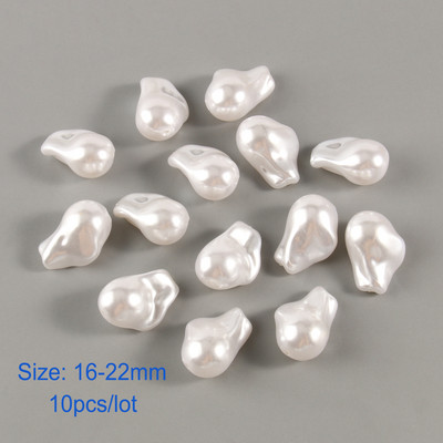 White Star Love Heart Beads Imitation Pearls Μπαρόκ ακρυλικές χάντρες για κοσμήματα Κατασκευάζοντας Loose Spacer Beads Βραχιόλι κολιέ DIY