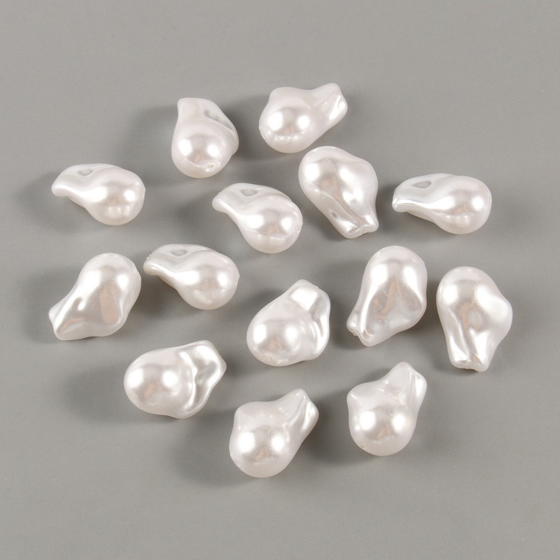 White Star Love Heart Beads Imitation Pearls Μπαρόκ ακρυλικές χάντρες για κοσμήματα Κατασκευάζοντας Loose Spacer Beads Βραχιόλι κολιέ DIY