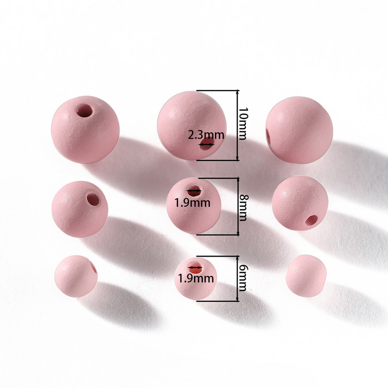 6/8/10 χιλιοστά Macaron Color Matte ακρυλικές χάντρες Round Spacer Loose Beads for Jewelry Making DIY Βραχιόλια Χειροτεχνίας Αξεσουάρ