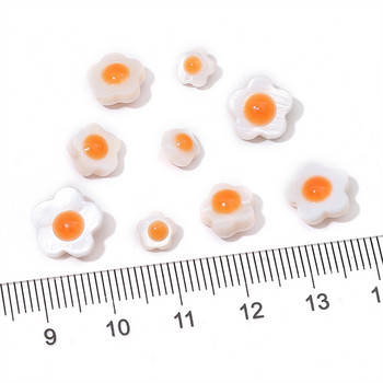 5 бр. 6/8/10 мм естествена сладководна черупка, едностранни мъниста от цвете на яйце от фритилария, направи си сам бижута, колие, гривна, откритие, A
