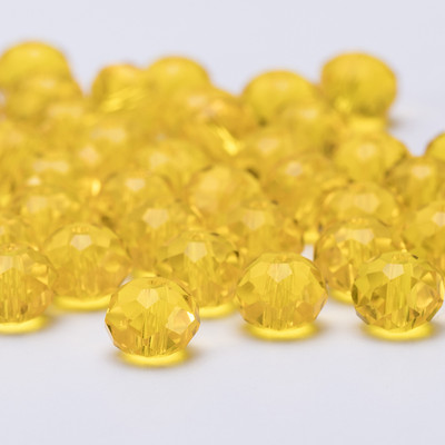 4 6 8 mm-es Rondelle kristálygyöngyök csiszolt átlátszó, kerek üveggyöngyök laza távtartó gyöngyök ékszerkészítéshez karkötő nyaklánc barkácsolás