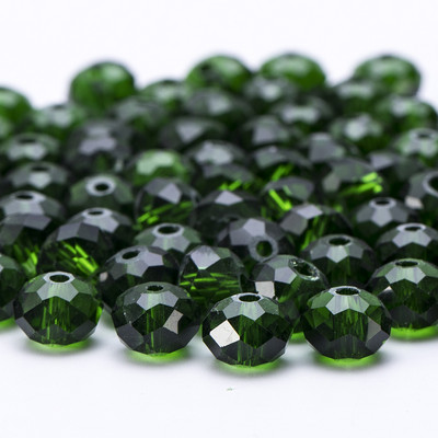 4 6 8 mm-es Rondelle kristálygyöngyök csiszolt átlátszó, kerek üveggyöngyök laza távtartó gyöngyök ékszerkészítéshez karkötő nyaklánc barkácsolás