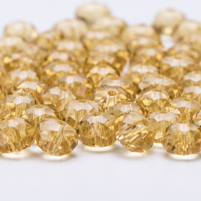 4 6 8 mm-es Rondelle kristálygyöngyök csiszolt átlátszó, kerek üveggyöngyök laza távtartó gyöngyök ékszerkészítéshez karkötő nyaklánc barkácsolás