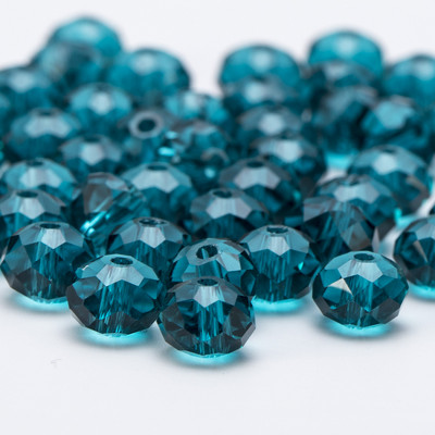 4 6 8 mm-es Rondelle kristálygyöngyök csiszolt átlátszó, kerek üveggyöngyök laza távtartó gyöngyök ékszerkészítéshez karkötő nyaklánc barkácsolás