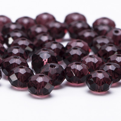 4 6 8 mm-es Rondelle kristálygyöngyök csiszolt átlátszó, kerek üveggyöngyök laza távtartó gyöngyök ékszerkészítéshez karkötő nyaklánc barkácsolás