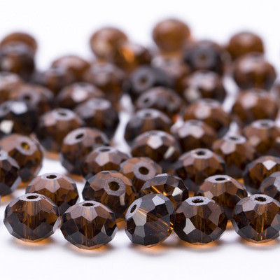 4 6 8 mm-es Rondelle kristálygyöngyök csiszolt átlátszó, kerek üveggyöngyök laza távtartó gyöngyök ékszerkészítéshez karkötő nyaklánc barkácsolás