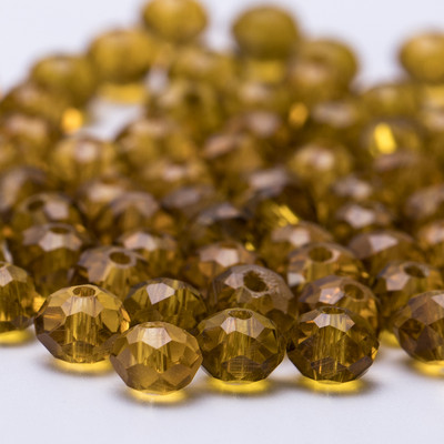 4 6 8 mm-es Rondelle kristálygyöngyök csiszolt átlátszó, kerek üveggyöngyök laza távtartó gyöngyök ékszerkészítéshez karkötő nyaklánc barkácsolás