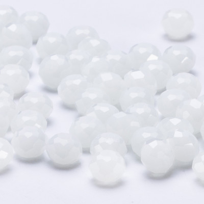 4 6 8 mm-es Rondelle kristálygyöngyök csiszolt átlátszó, kerek üveggyöngyök laza távtartó gyöngyök ékszerkészítéshez karkötő nyaklánc barkácsolás