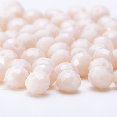 4 6 8 mm-es Rondelle kristálygyöngyök csiszolt átlátszó, kerek üveggyöngyök laza távtartó gyöngyök ékszerkészítéshez karkötő nyaklánc barkácsolás