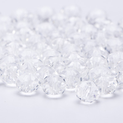 4 6 8 mm-es Rondelle kristálygyöngyök csiszolt átlátszó, kerek üveggyöngyök laza távtartó gyöngyök ékszerkészítéshez karkötő nyaklánc barkácsolás