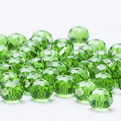 4 6 8 mm-es Rondelle kristálygyöngyök csiszolt átlátszó, kerek üveggyöngyök laza távtartó gyöngyök ékszerkészítéshez karkötő nyaklánc barkácsolás