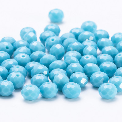 4 6 8 mm-es Rondelle kristálygyöngyök csiszolt átlátszó, kerek üveggyöngyök laza távtartó gyöngyök ékszerkészítéshez karkötő nyaklánc barkácsolás