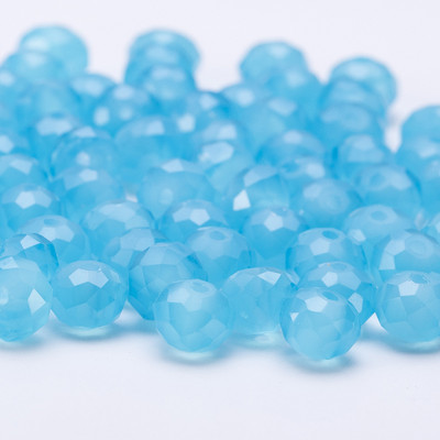 4 6 8 mm-es Rondelle kristálygyöngyök csiszolt átlátszó, kerek üveggyöngyök laza távtartó gyöngyök ékszerkészítéshez karkötő nyaklánc barkácsolás