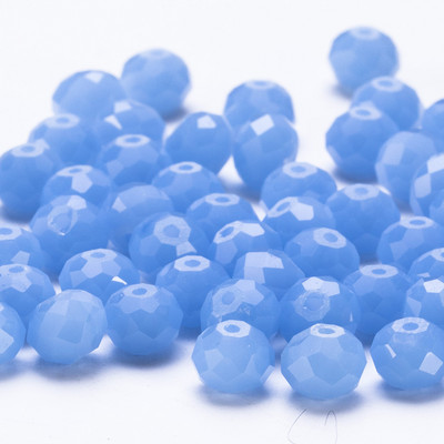 4 6 8 mm-es Rondelle kristálygyöngyök csiszolt átlátszó, kerek üveggyöngyök laza távtartó gyöngyök ékszerkészítéshez karkötő nyaklánc barkácsolás