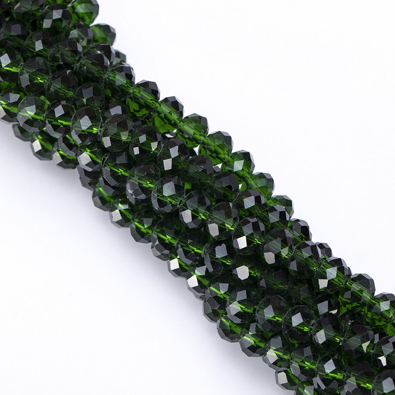 4 6 8 mm-es Rondelle kristálygyöngyök csiszolt átlátszó, kerek üveggyöngyök laza távtartó gyöngyök ékszerkészítéshez karkötő nyaklánc barkácsolás