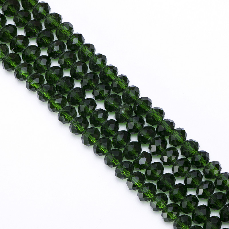 4 6 8 mm-es Rondelle kristálygyöngyök csiszolt átlátszó, kerek üveggyöngyök laza távtartó gyöngyök ékszerkészítéshez karkötő nyaklánc barkácsolás