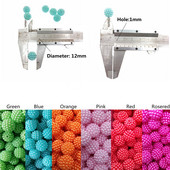 Straight Hole Bayberry Shape ABS Imitation Pearl Beads 12mm 30pcs Acrylic Charm Loose Bead for Jewelry Making Craft DIY