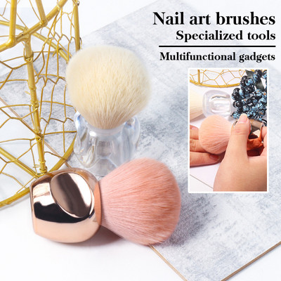 Körömtisztító porkefék Apple Shape Flower festék zselé portisztító kefék smink ecsetek Nail Art UV por eltávolító ecsetek