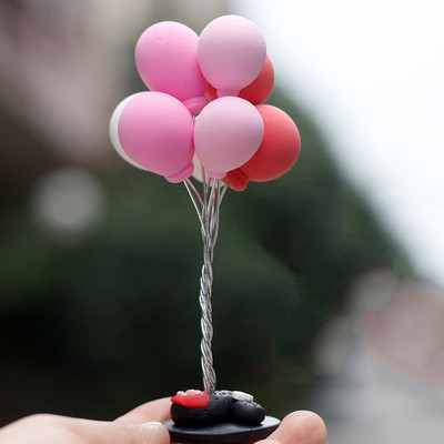 Multikas värviline pehme savi reklaam õhupallide kaunistused autotarvikud tüdrukutele autode kaunistusriistad autotarvikud