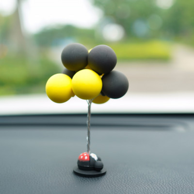 Multikas värviline pehme savi reklaam õhupallide kaunistused autotarvikud tüdrukutele autode kaunistusriistad autotarvikud