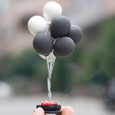 Multikas värviline pehme savi reklaam õhupallide kaunistused autotarvikud tüdrukutele autode kaunistusriistad autotarvikud