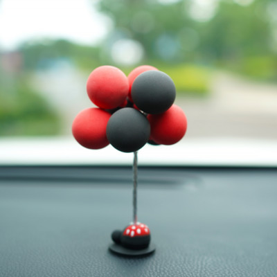 Multikas värviline pehme savi reklaam õhupallide kaunistused autotarvikud tüdrukutele autode kaunistusriistad autotarvikud