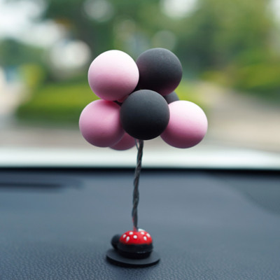 Multikas värviline pehme savi reklaam õhupallide kaunistused autotarvikud tüdrukutele autode kaunistusriistad autotarvikud