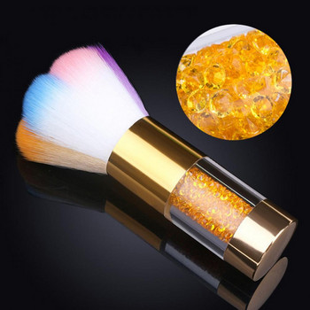Ανθεκτικό πινέλο μακιγιάζ Fluffy Cosmetic Brush Πολυλειτουργικό καθαριστικό καθαριστικό για την αφαίρεση σκόνης Rainbow Nail brush Remover