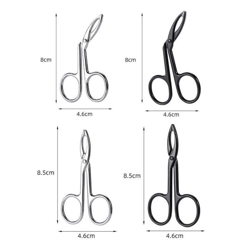 Πένσα φρυδιών από ανοξείδωτο ατσάλι με κλιπ ψαλίδι τσιμπιδάκια ίσια μυτερά Επαγγελματικά εργαλεία ομορφιάς για μάδημα φρυδιών