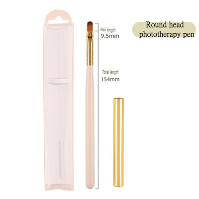 Nail Art Pen Puidust pliiats Fiber Juuksevärvi pliiats Pull Line Fototeraapia Pits Smudge Daisy Pintsel Maalimine Maniküüri Aksessuaarid Tööriistad