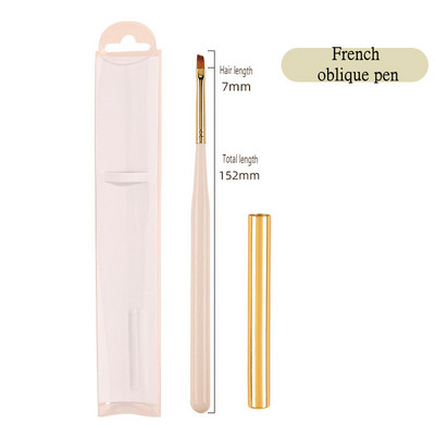 Nail Art Pen Puidust pliiats Fiber Juuksevärvi pliiats Pull Line Fototeraapia Pits Smudge Daisy Pintsel Maalimine Maniküüri Aksessuaarid Tööriistad