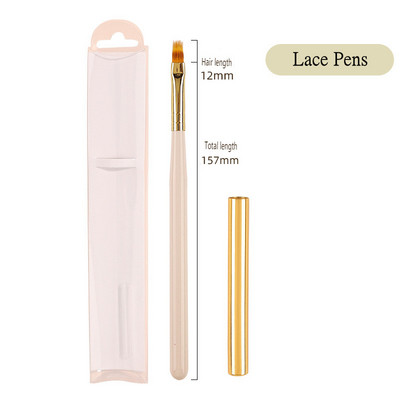 Nail Art Pen Puidust pliiats Fiber Juuksevärvi pliiats Pull Line Fototeraapia Pits Smudge Daisy Pintsel Maalimine Maniküüri Aksessuaarid Tööriistad