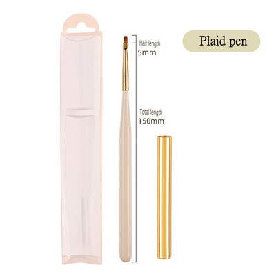 Nail Art Pen Puidust pliiats Fiber Juuksevärvi pliiats Pull Line Fototeraapia Pits Smudge Daisy Pintsel Maalimine Maniküüri Aksessuaarid Tööriistad