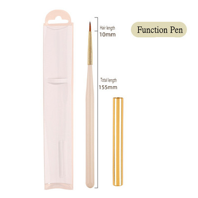 Nail Art Pen Puidust pliiats Fiber Juuksevärvi pliiats Pull Line Fototeraapia Pits Smudge Daisy Pintsel Maalimine Maniküüri Aksessuaarid Tööriistad